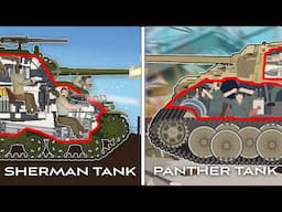 M4 Sherman Tank VS Panther Tank