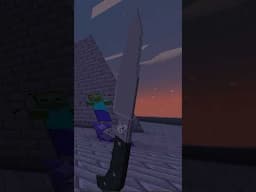 Throwing Knives Programmed in Minecraft #minecraft #warzone #cod #callofduty #programming