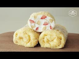 요즘 핫한 수건 케이크 만들기! 딸기 바나나 크레이프 케이크 : Strawberry & Banana Towel Cake Recipe : Crepe Cake |Cooking tree