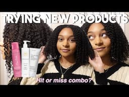 WASH & GO| TRYING NEW CURLY HAIR PRODUCTS ON MY NATURAL HAIR