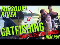 Fall 2024 Catfishing Missouri River | NEW PB Catfish | Fish Jumping in the Boat!