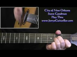 Steve Goodman City Of New Orleans Guitar Play Thru