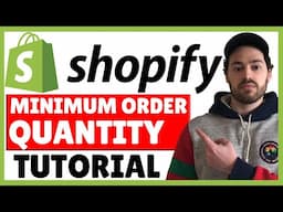 Shopify Minimum Order Quantity Tutorial - How To Setup A MOQ In Minutes!