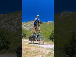 Cycling The Balkans by Tallbike // Tall Bike Tour [Ep.11] TRAILER #shorts #bicycletouring #straydog