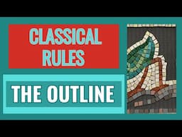 CLASSICAL RULES OF MOSAIC MAKING - using an outline the classical way