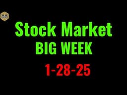 Stock market trade ideas. Big week in stock earnings and FED. 1-28-25