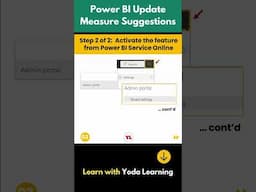 Power BI Update Measure Suggestions