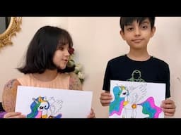 How to Draw princess Celestia |ft.my sister