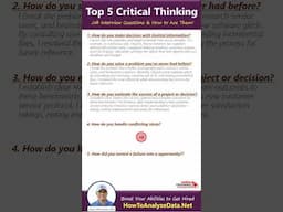 Top Critical Thinking Job Interview Questions & How To Ace Them