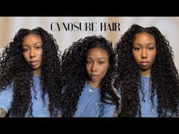 Full 360 Water Wave Lace Wig| Easy Glueless Updo Styling Ft. Cynosure Hair