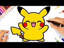 CÓMO DIBUJAR A PIKACHU FACIL ⚡❤️