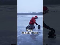 Simple flasher trick to find more fish. #fishing #icefishing #crappiefishing