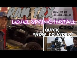 2025 RAM TRX *HOW-TO* LEVEL SPRING KIT INSTALL VIDEO