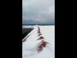 Winter Storm Leaves NY Dunes Covered In Snow