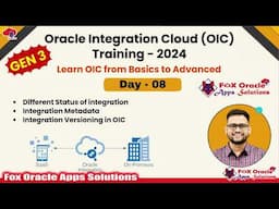 Day 8- Oracle Integration Cloud traning: Integration Status, Metadata & Versioning in #education