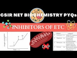 CSIR NET PYQs Inhibitors of ETC and uncouplers of Oxidative phosphorylation |CSIR NET 2022| ICMR 22