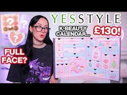 UNBOXING THE YESSTYLE ADVENT CALENDAR 2024 + FULL FACE?