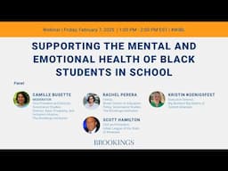 Supporting the Mental and Emotional Health of Black Students in Schools