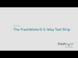 How to Use a FreshWater® 5-Way Test Strip to Test Your Hot Tub’s Water