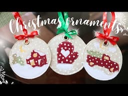 HOW TO sew these QUICK and EASY ornaments from fabric?