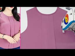 Secret techniques for cutting and sewing a neck design that hardly anyone uses | DIY Sewing Tricks