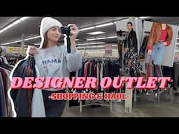 DESIGNER OUTLET SHOPPING VLOG & TRY-ON HAUL | Half of Half in KCMO