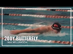 Max Williamson Takes 5th Victory of the Meet With Gold in 200Y Butterfly |2024 Speedo Winter Juniors