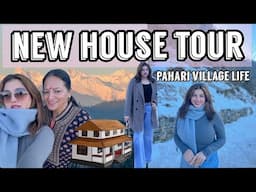 VLOG | Pahari life - My New House tour in the Hills l + Snowy day | Vishakha Thakur