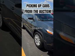 WATCH US PICKING UP CARS FROM THE AUCTION AFTER BUYING ONLINE MANHEIM TX HOBBY PROFITABLE CAR DEALER