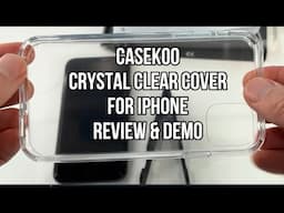 iPhone Casekoo Crystal Clear Protective Case Installation, Demo, Box Opening & 1 YEAR REVIEW AMAZON