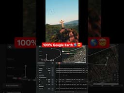 🚁EASY DRONE video with GOOGLE EARTH! 😳🌎 #filmmaking #drone #timelinetuesday