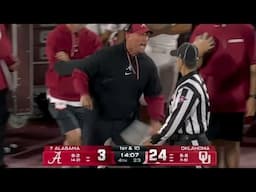 Controversial Penalty call has Kalen DeBoer Irate Alabama vs Oklahoma Was this the correct call?