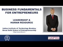 Week 4: Module 7: Part 2 - LEADERSHIP & HUMAN RESOURCES