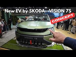 7-Seater Car for the Future | Skoda Vision 7S Concept Car | Quick Walkaround |