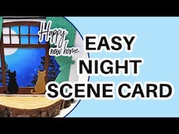 EASY night scene card