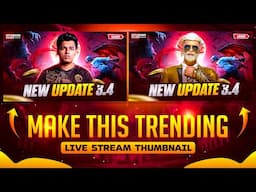 Make This Trending 🔥 Viral BGMI Live Stream Thumbnail | BGMI Live Stream Thumbnail Tutorial