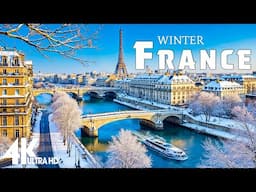 Winter in France 4K ❄️ Stunning Alps, Fairy-Tale Villages and Parisian Winter Charm - Peaceful Music