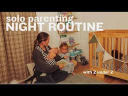 *solo mom* night routine with 2 under 2!!!