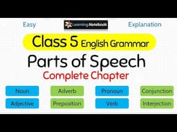 Class 5 Parts of Speech । Class 5 English Grammar Parts of Speech