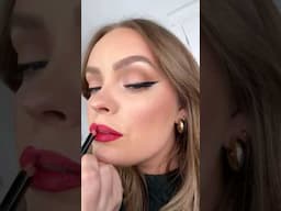 Classic Christmas Makeup ❤️ #howto #makeuptutorial #classic #christmas #holiday #holidaymakeup