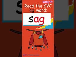 Day 17#CVC-ag-words-Consonant & Vowel consonant blends shorts #Made Easy Learn 30 sec for kids