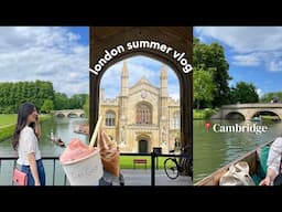 London summer vlog🌱 daytrip to Cambridge, brunch, @Apple workshop