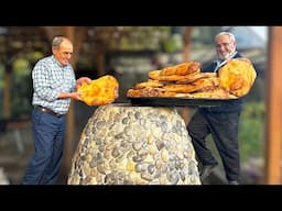 5000 YEAR OLD RECIPE 👵 Delicious, easy and fast bread cooking 🫓 Food life of a Turkish village