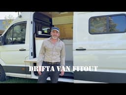 CUSTOMIZED – DRIFTA MEDIUM SIZED VAN – WHITE CABINETS  (Sean & Catherines)