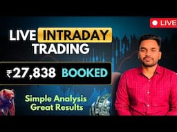 📊LIVE Intraday Trading || 10 February || ₹27,838 Booked