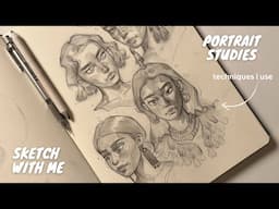 how i draw portraits and be more stylize/sketch with me