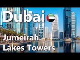 Dubai Jumeirah Lakes Towers Walking Tour 4K🇦🇪