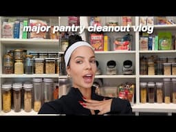 deep cleaning my DISGUSTING pantry + pumpkin painting party!