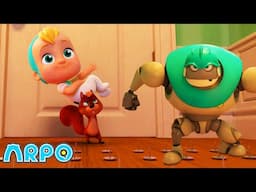 Squirrel Stole the Baby - ARPO to the Rescue | ARPO the Robot | Funny Cartoons For Kids