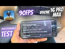 PUBG Test on iPhone 16 Pro - 90FPS 😍 Intense gaming on iPhone 16 Pro - Performance Test